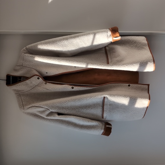 2X Cream Sherpa and Suede Coat - Picture 4 of 7